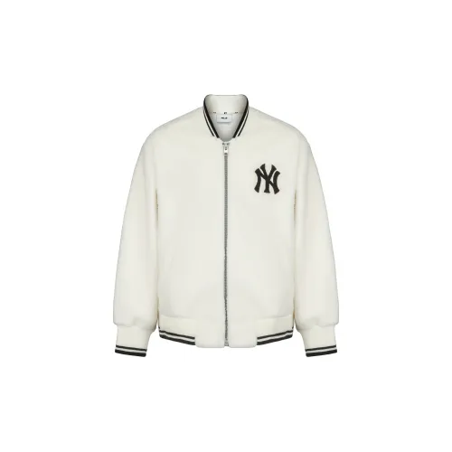 MLB New York Yankees Velvet Jackets Unisex Ivory White