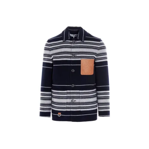 LOEWE Cashmere Sweaters Men Blue