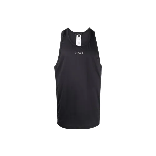 VERSACE Tank Tops Men Black