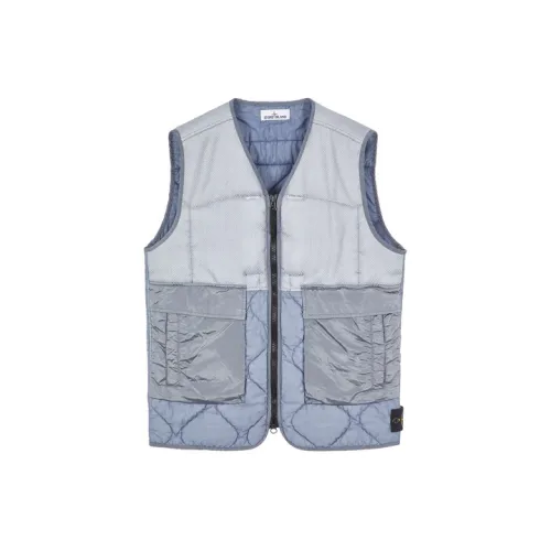 STONE ISLAND Vests Men Blue