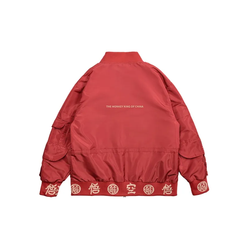 WOOKONG Baseball Jerseys Men Red-1