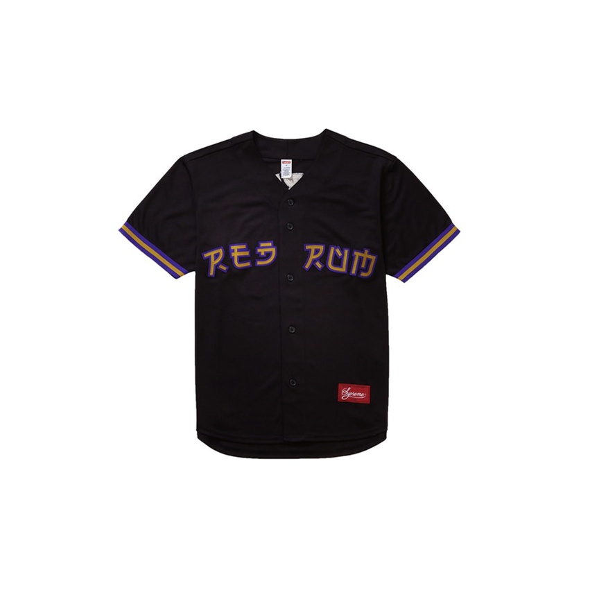 Black Supreme Baseball Jersey - POIZON Black Supreme Baseball Jersey - POIZON