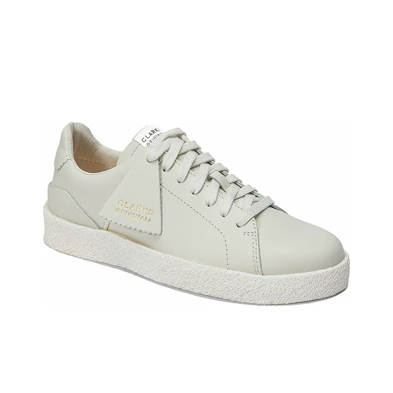 Clarks Skateboard Shoes Women's Low-Top White-3