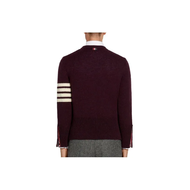 THOM BROWNE· SS21 Sweater Men's Red Brown-1