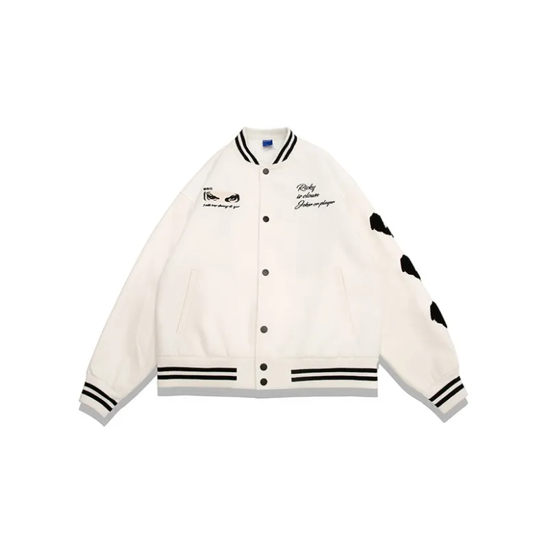 RickyisClown Fall And Winter Baseball Jacket Unisex-1