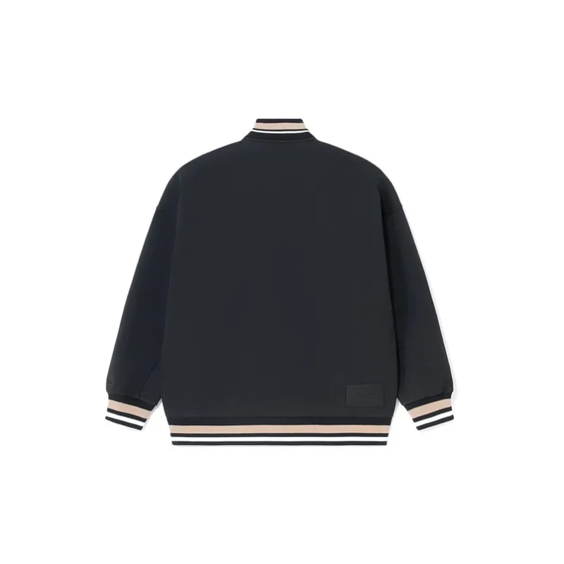 LiNing CF Tracing Baseball Jacket Unisex Black-1