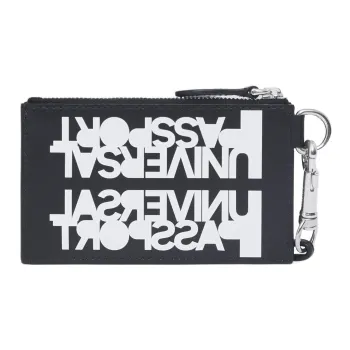 Burberry Slogan-print Leather Card Case Lanyard