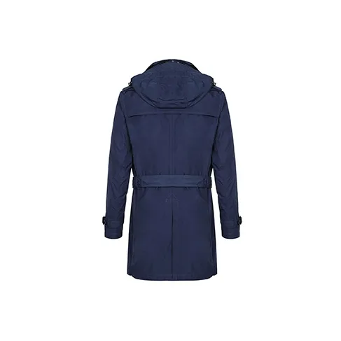 Burberry Trench Coat Men's Dark Blue-1