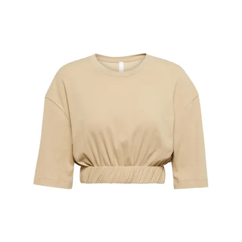 DION LEE Crop Tops Women's Khaki