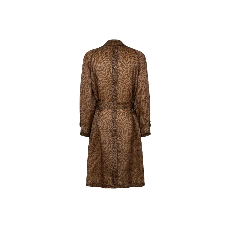 FENDI Trench Coats Men Brown-1