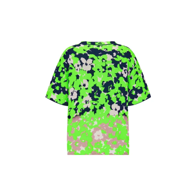 DIOR X Cactus Jack Floral Short Sleeved Sweater-1