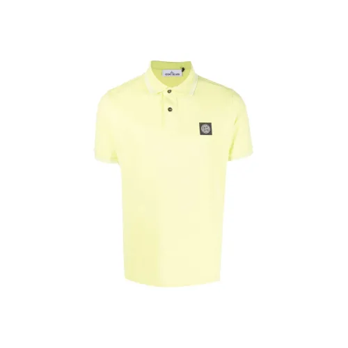 STONE ISLAND Polo Shirts Men Yellow