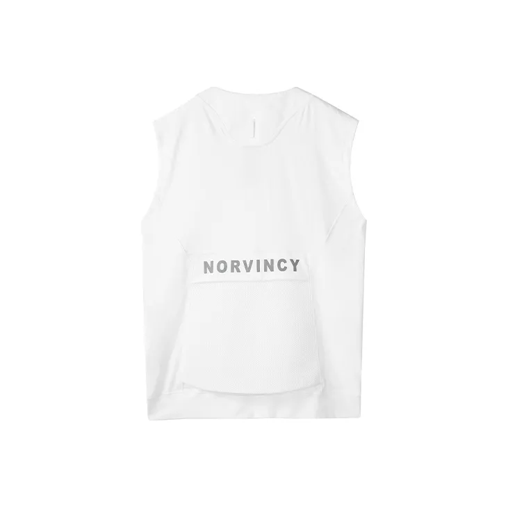 NORVINCY Comfortable And Breathable Sweat Wicking Zip Pocket 100% Cotton Tank Top Unisex-3