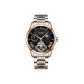 302 Rose Gold Black Dial Steel