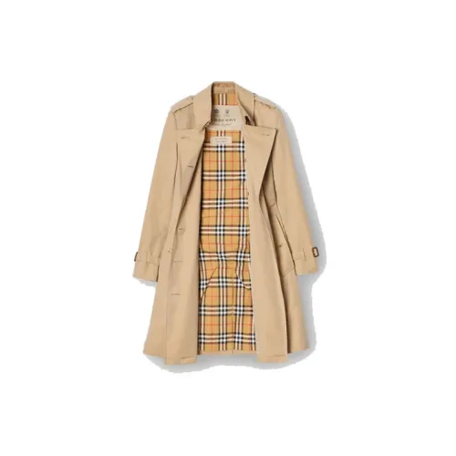 Burberry Trench Coats Women's Mauve