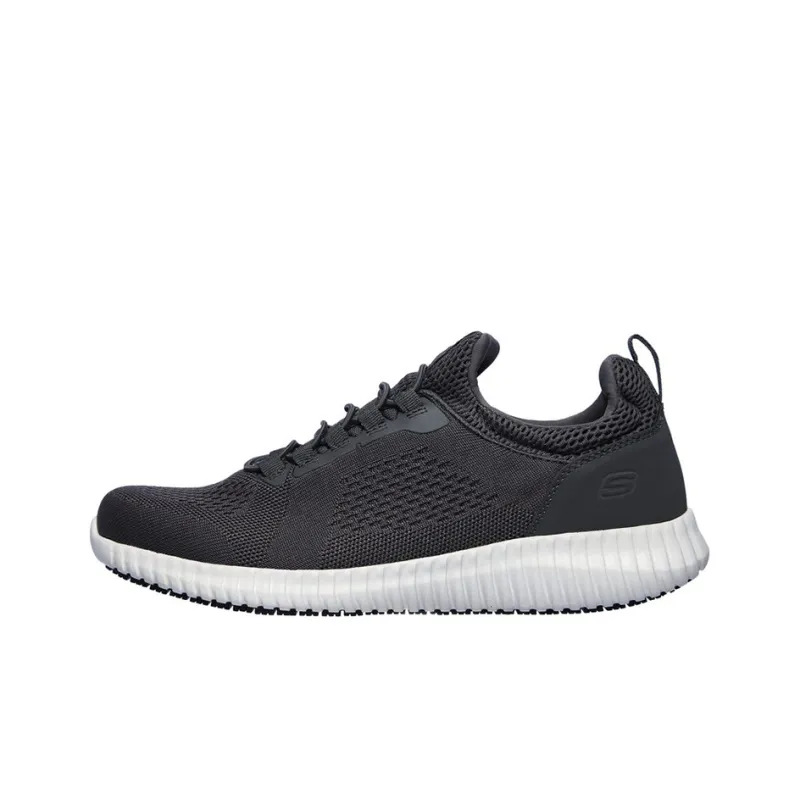 Skechers Relaxed Fit Cessnock Sr Shock Absorbers Slip Resistant Breathable Low Top Casual Shoes Men's Gray-0