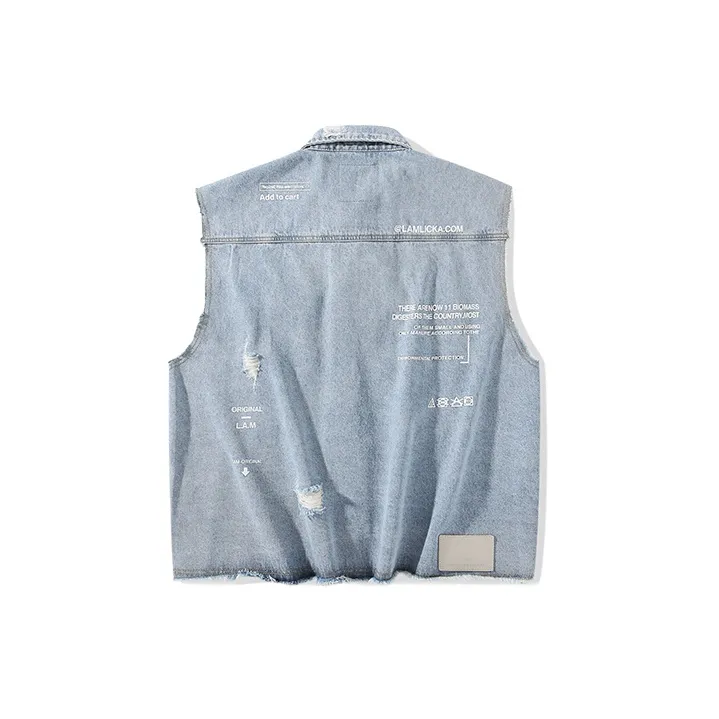 LAMLICKA Vest Unisex Light Blue-1