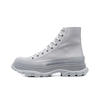 Alexander McQueen Tread Slick Boot Gray Leather