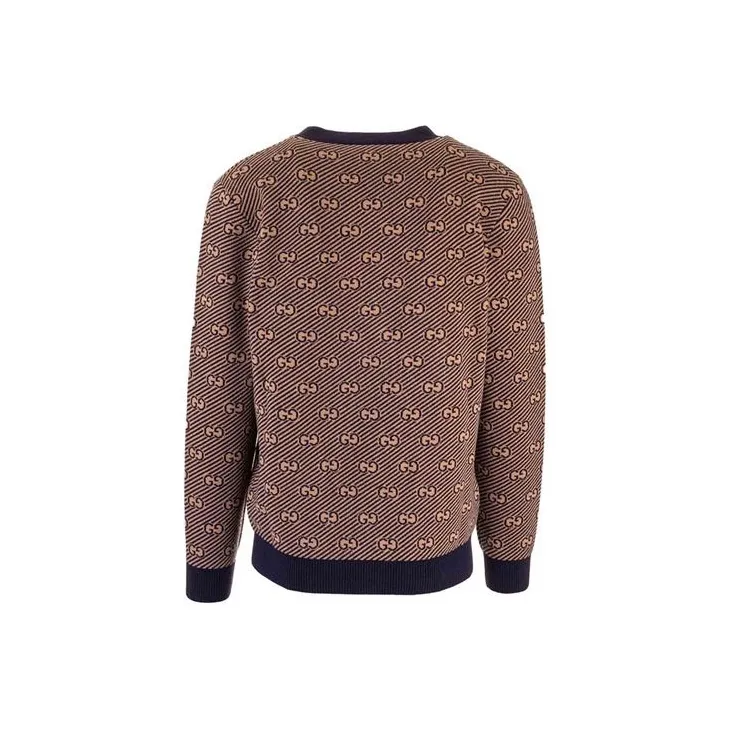 GUCCI Cashmere Sweaters Men Brown-1
