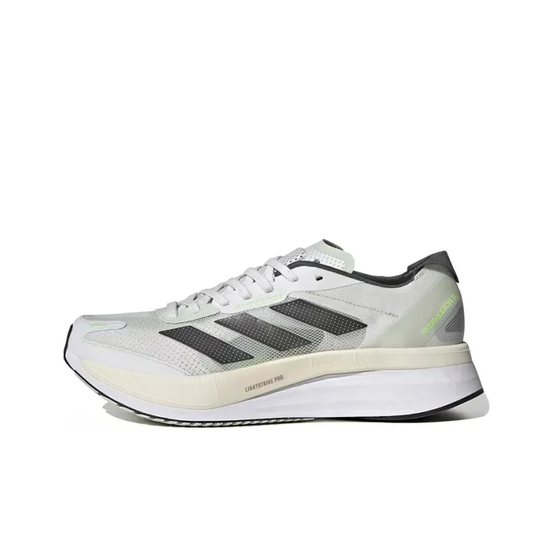 Adidas Adizero Boston 11 Crystal White Linen Green-0
