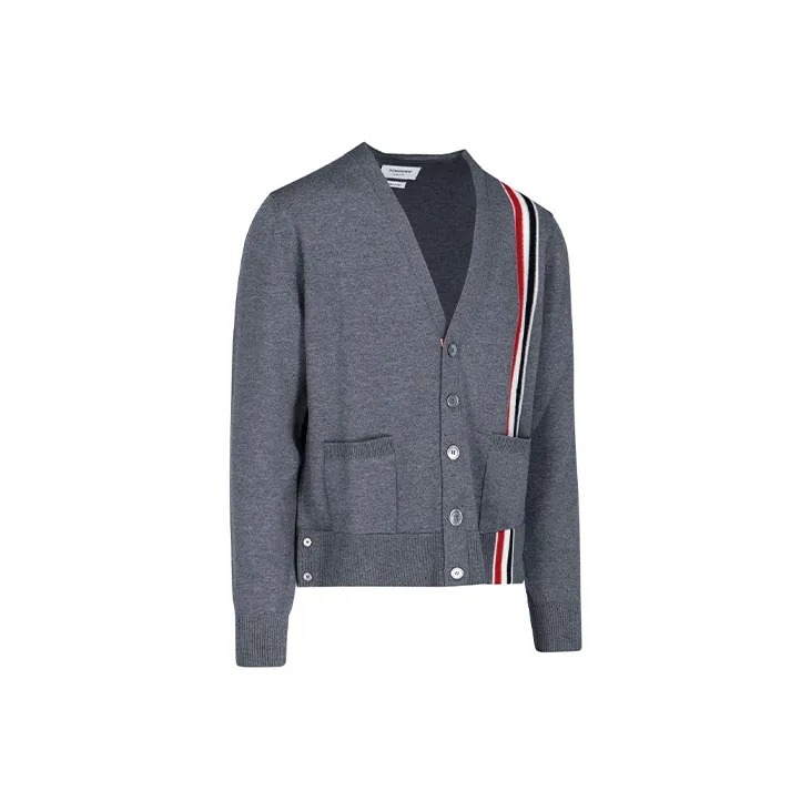 THOM BROWNE Loose Fit Knitwear Men's Gray-2