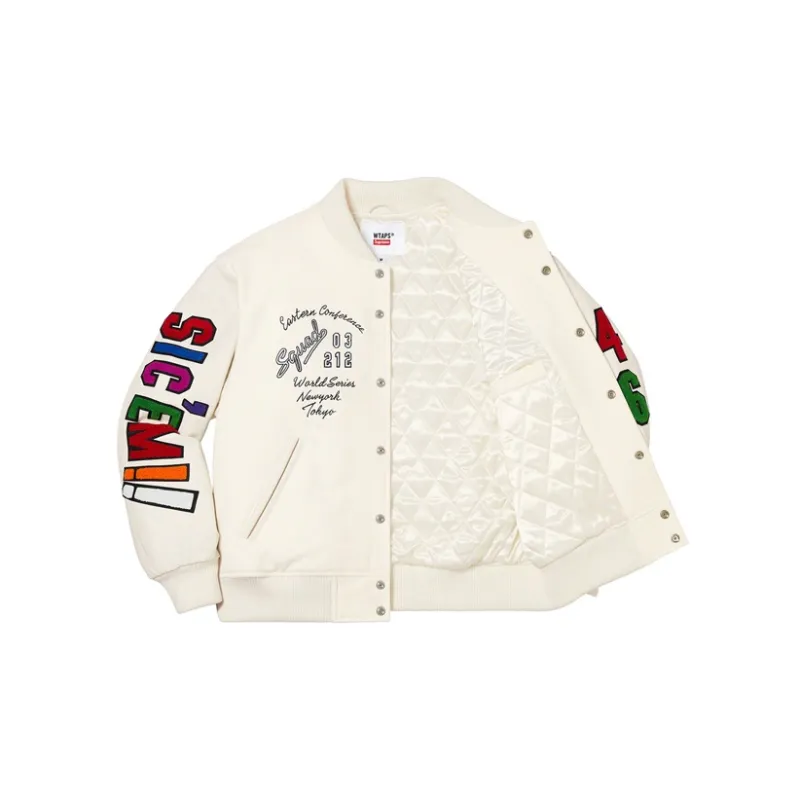 Supreme X Wtaps Varsity Jacket-5