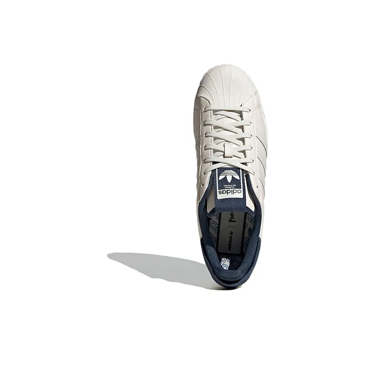 Adidas Superstar Parley Chalk White Navy-4
