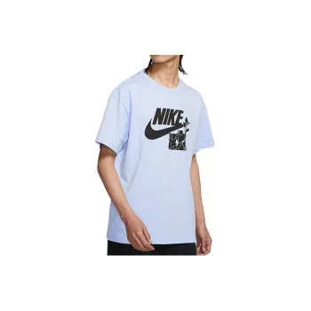 Nike T Shirts Men Light Blue