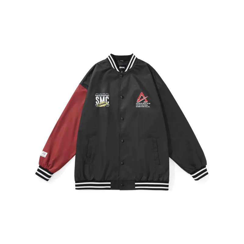 GENANX x JIDONGDUSHIAERFA LIANMINGKUAN Baseball Jacket Unisex-1