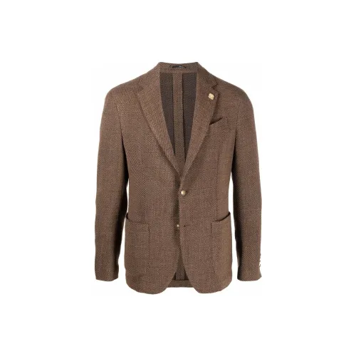 LARDINI Business Suits Men Brown