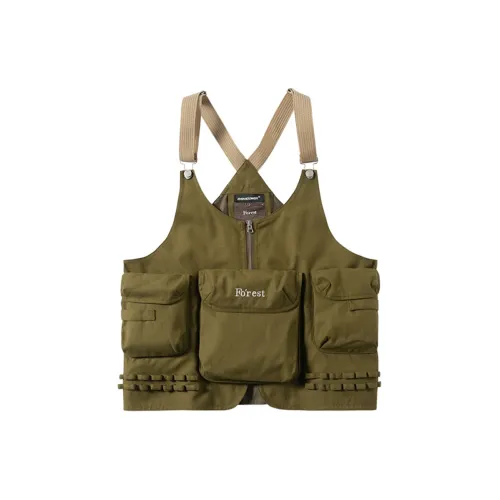 ENSHADOWER Vests Unisex Army Green