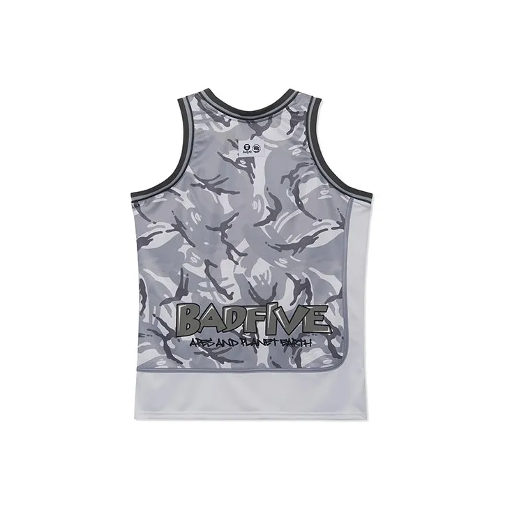 LiNing Badfive Tank Tops Men's White Camouflage-1