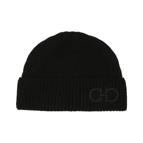 Ferragamo Logo Embroidered Beanie