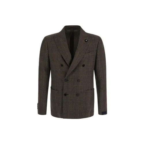 LARDINI Business Suits Men Brown