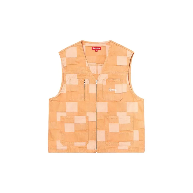 Supreme Patched Denim Vest - POIZON