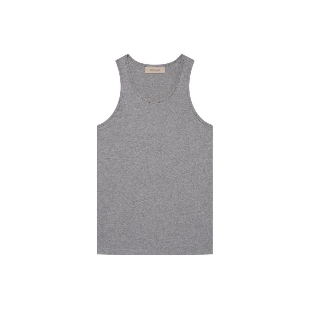 Fear Of God Essentials Light Oatmeal Heather Grey Tank Top factory Men Size Medium