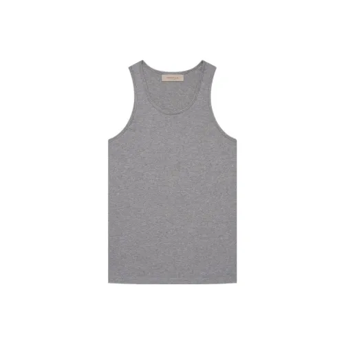 Fear Of God Essentials SS22 Tank Tops Men Deep Oatmeal Wheat 3-Pack