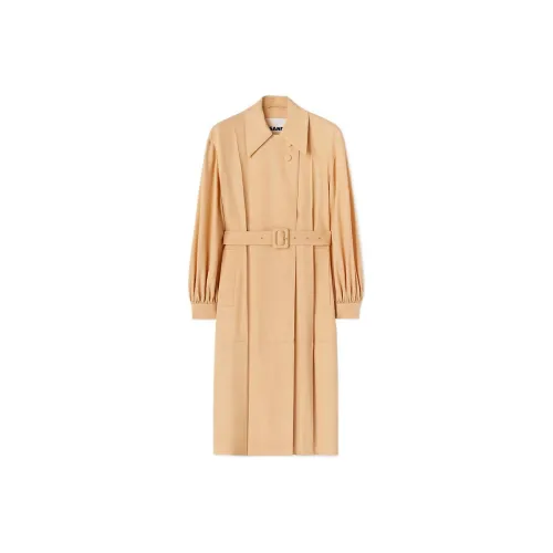 JIL SANDER Trench Coats Women's Orange