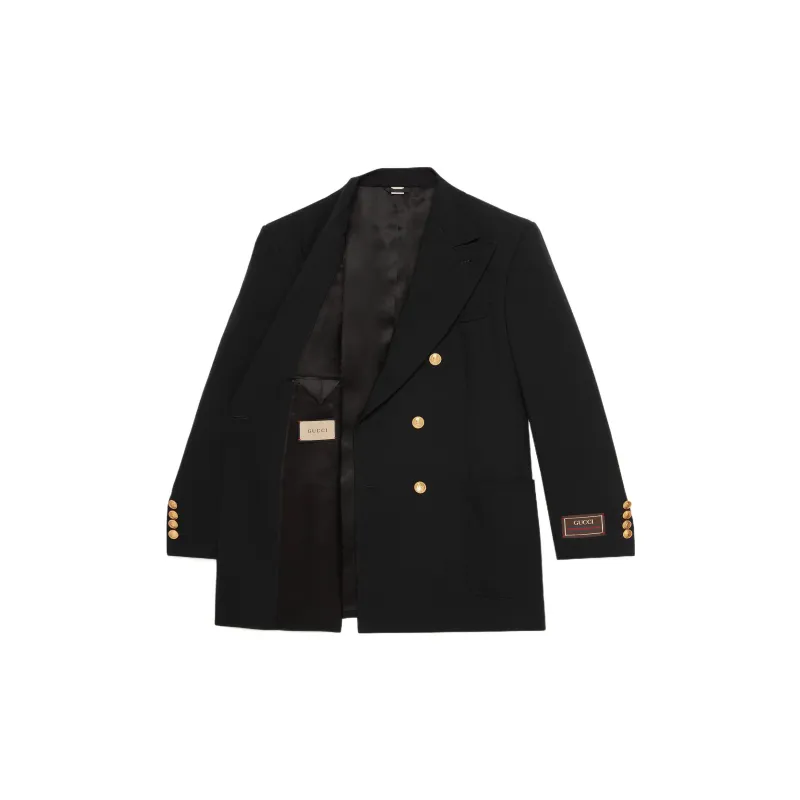GUCCI Double breasted Wool Jacket-1