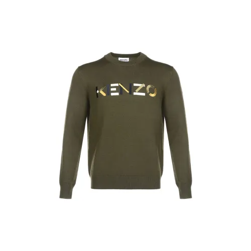 KENZO Sweaters Men Army Green