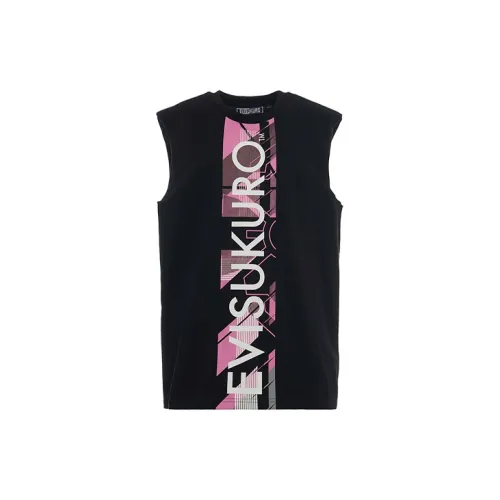 EVISU Tank Tops Men Black