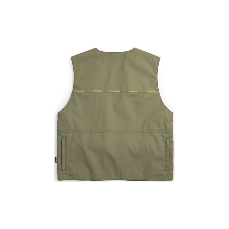 Prth Promethean Loose Fit Vest Unisex Olive Green-1