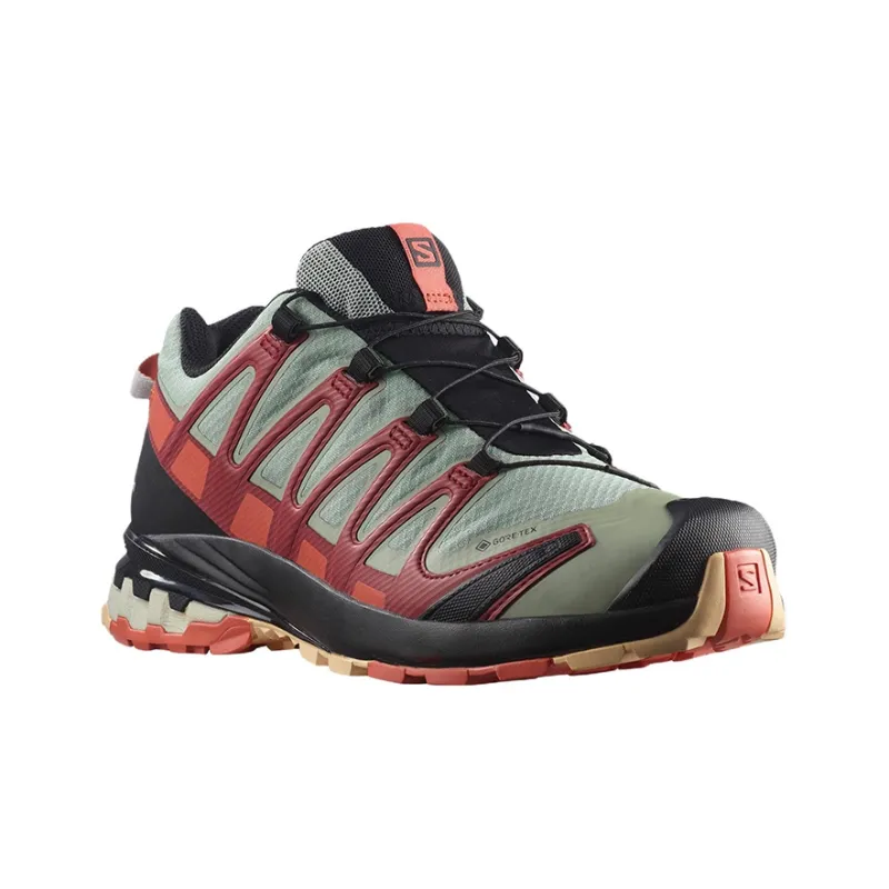 SALOMON XA Pro 3D V8 Gt Cushioning Anti-Slip And Wear-Resistant Low-Top Outdoor Shoes Unisex Gray Red-1