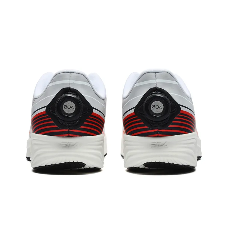 FILA Cushioned Anti Slip And Wear Resistant Lightweight Low Top Training Running Shoes Men's White-3