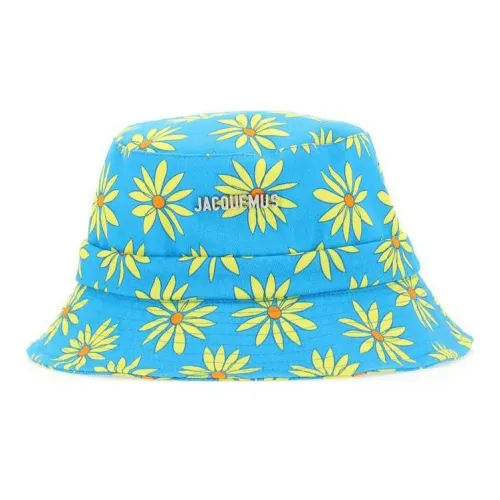 Jacquemus Bucket Hats Unisex Blue/Yellow