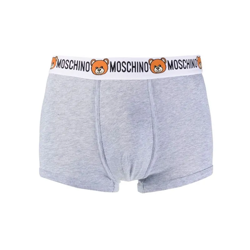 MOSCHINO Men's FW21 Boxer Briefs 2 Packs Grey-1