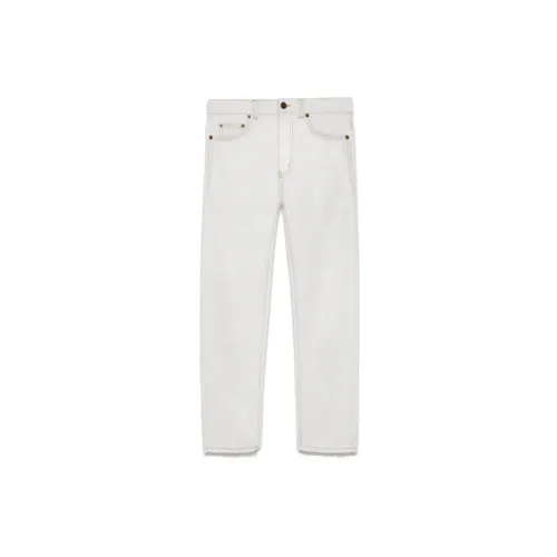 SAINT LAURENT Jeans Men Gray White