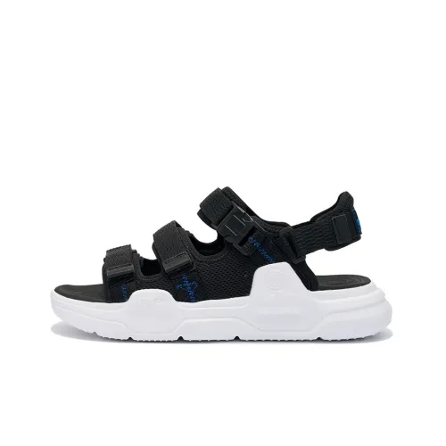 361° Beach Sandals Men Obsidian Black/361 Degrees White