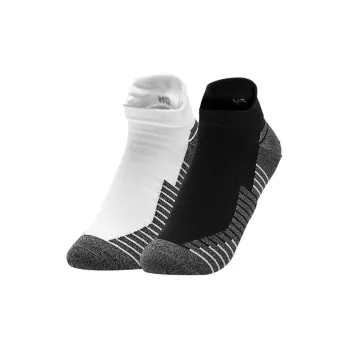 Under Armour Ankle Socks Unisex 2 Pack Black/White