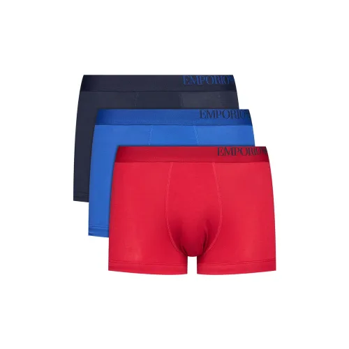 EMPORIO ARMANI Men's Underpants 3 Packs Black/Blue/Red